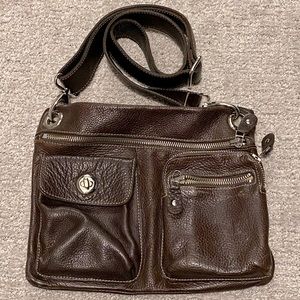 Roots vintage leather crossbody bag